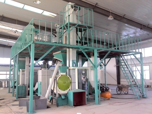 Poultry Animal Feed Pellet Production Line Machines 160 Kw 18t / H For Livestock