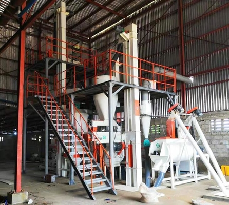 3-5T/H Chicken Feed Pellet Production Line 2-4mm Livestock Feed Pellet Mill