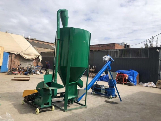 1 Ton Per Hr Poultry Feed Production Line Animal Feed Granulator For Farm