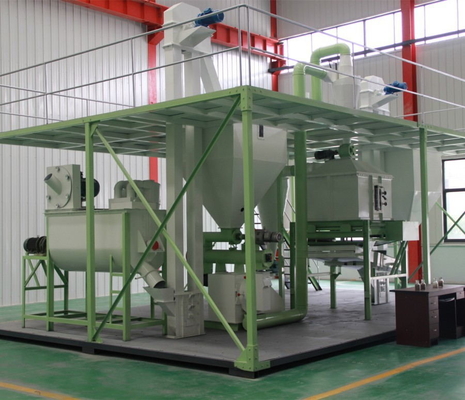 15TPH To 18TPH Poultry Feed Production Line Grain Crushing Mixing Machine