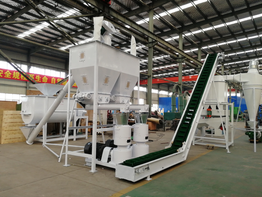 3-4TPH Modular Animal Feed Production Plant Cattle Feed Manufacturing Plant