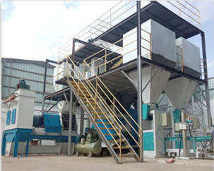 2-4TPH PLC Control Chicken Feed Production Line 2-8mm Livestock Feed Pellet Machine